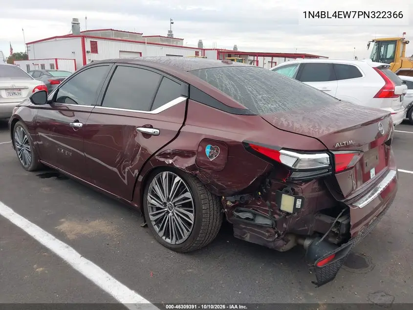 2023 NISSAN ALTIMA VIN 1N4BL4EW7PN322366 — фото 3