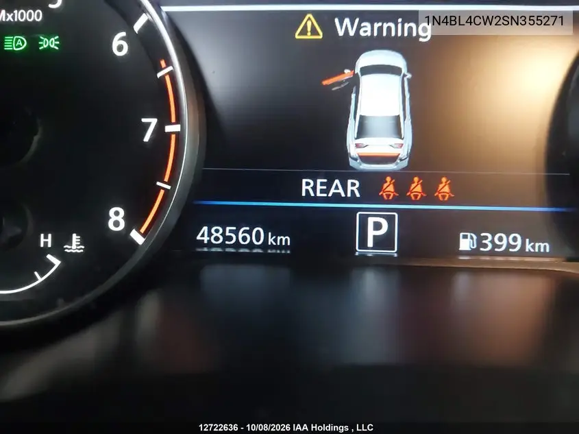 2025 NISSAN ALTIMA VIN 1N4BL4CW2SN355271 — фото 15