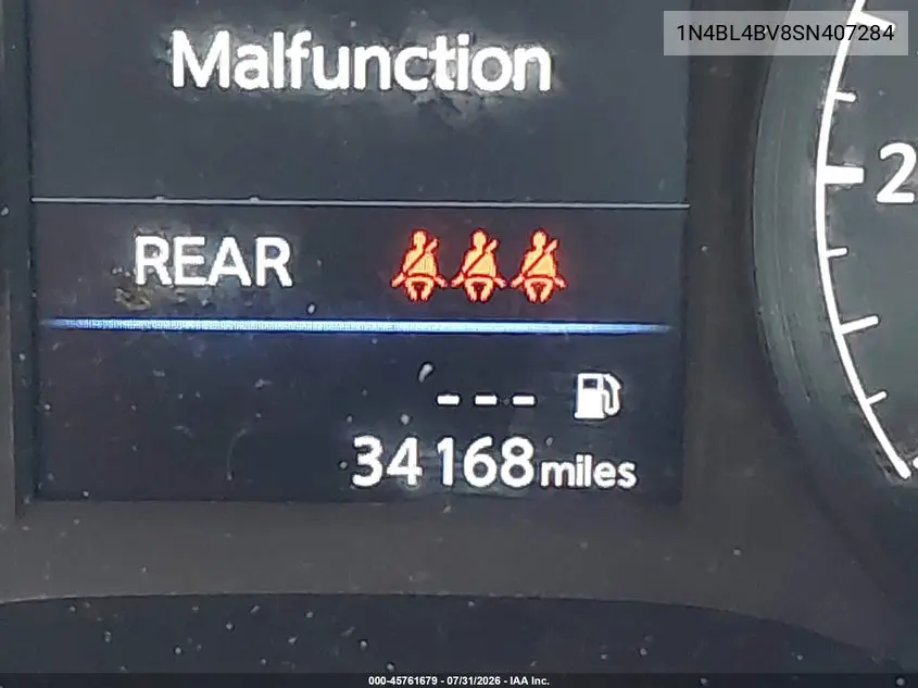 2025 NISSAN ALTIMA VIN 1N4BL4BV8SN407284 — фото 14