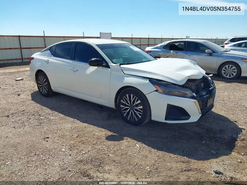 NISSAN ALTIMA 2025, VIN 1N4BL4DV0SN354755