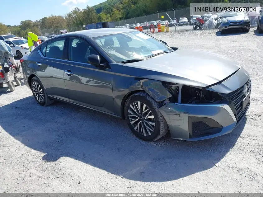 NISSAN ALTIMA 2025, VIN 1N4BL4DV9SN367004