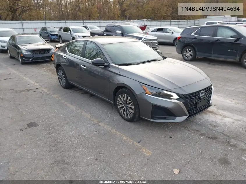 NISSAN ALTIMA 2025, VIN 1N4BL4DV9SN404634