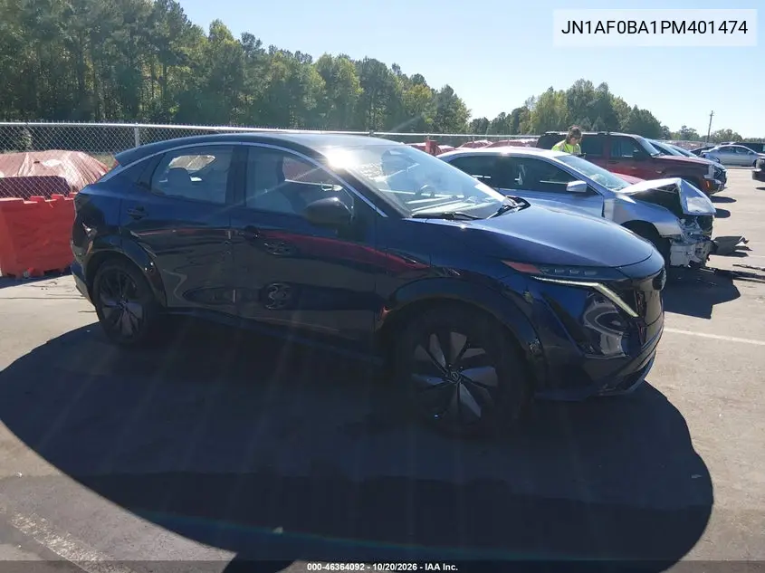 NISSAN ARIYA 2023, VIN JN1AF0BA1PM401474