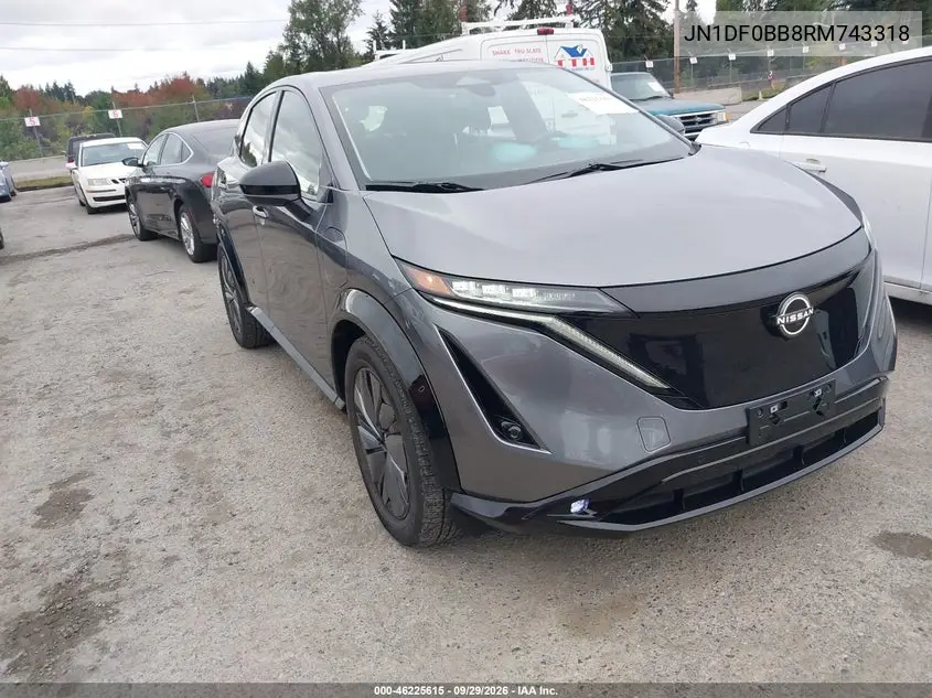 NISSAN ARIYA 2024, VIN JN1DF0BB8RM743318