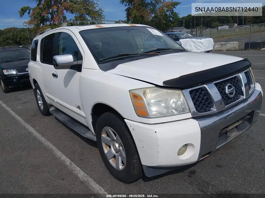 NISSAN ARMADA 2005, VIN 5N1AA08A85N712440