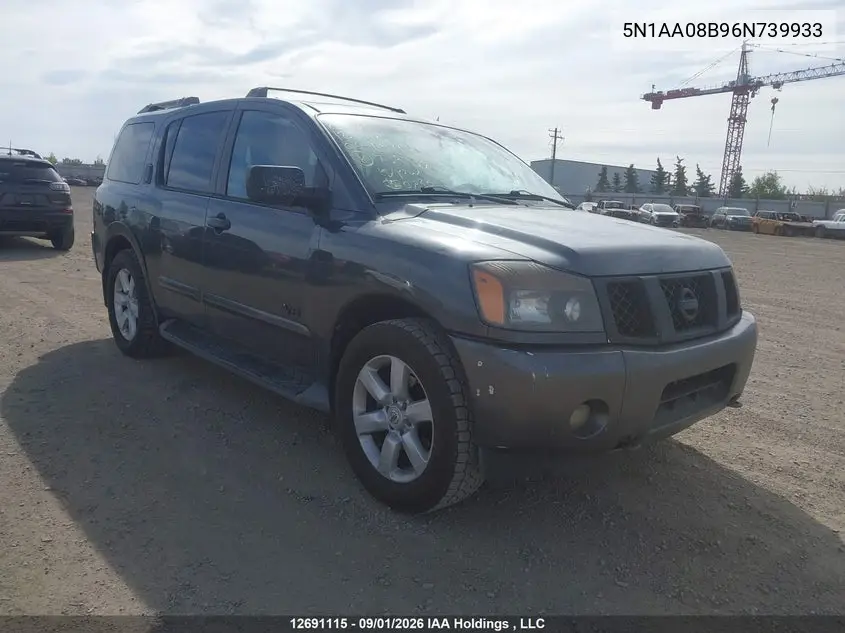 NISSAN ARMADA 2006, VIN 5N1AA08B96N739933