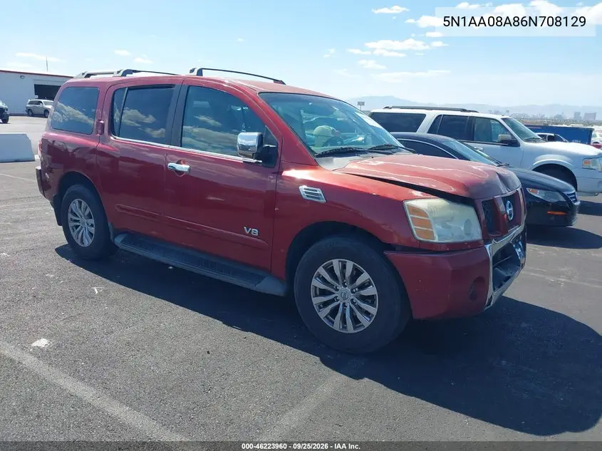 NISSAN ARMADA 2006, VIN 5N1AA08A86N708129