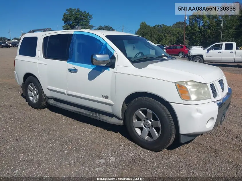 NISSAN ARMADA 2006, VIN 5N1AA08A66N730338