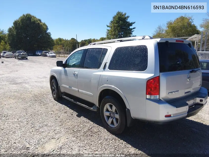 2011 NISSAN ARMADA VIN 5N1BA0ND4BN616593 — фото 3