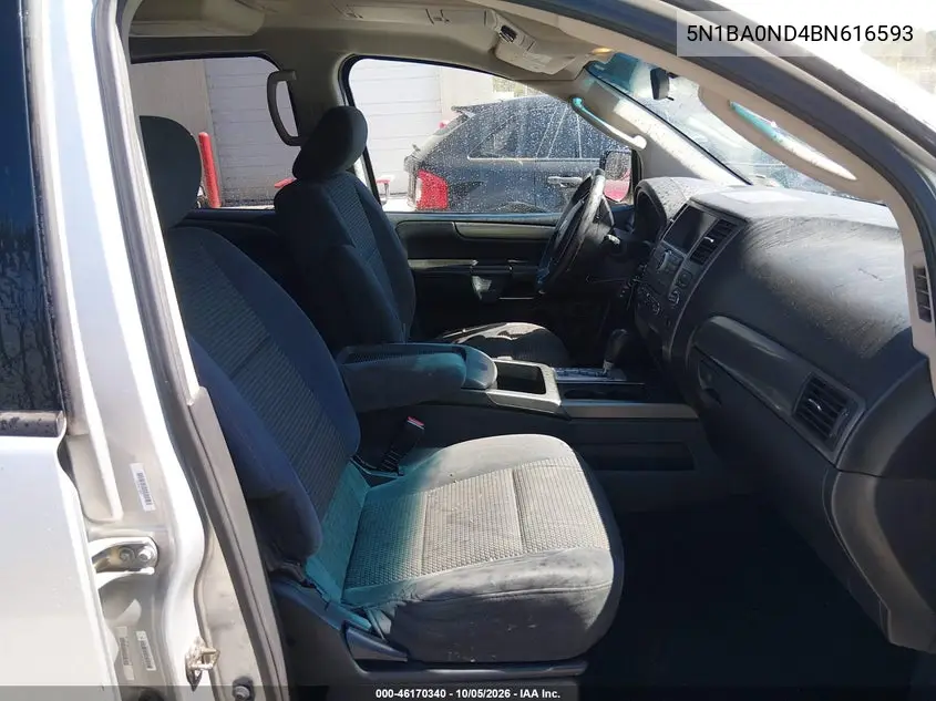2011 NISSAN ARMADA VIN 5N1BA0ND4BN616593 — фото 5