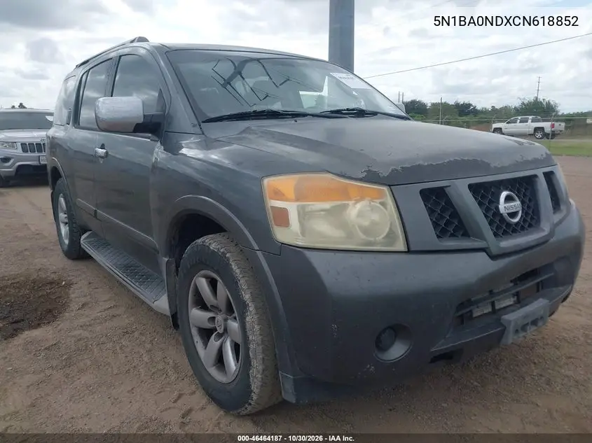 NISSAN ARMADA 2012, VIN 5N1BA0NDXCN618852