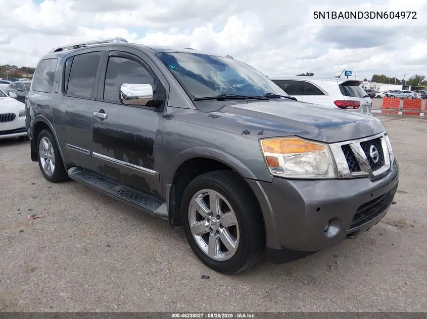 NISSAN ARMADA 2013, VIN 5N1BA0ND3DN604972
