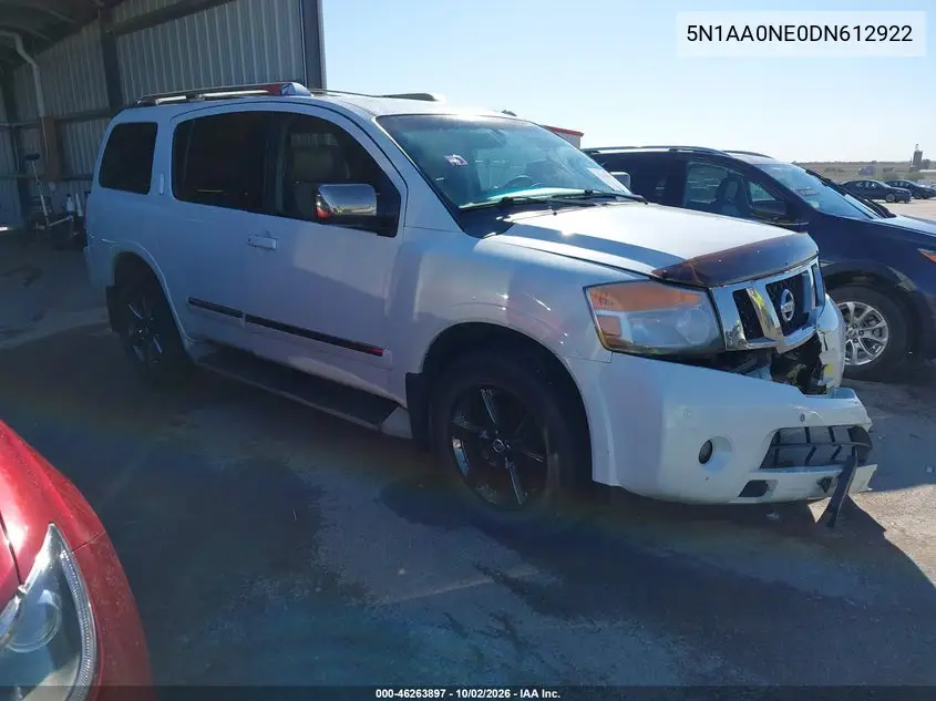 NISSAN ARMADA 2013, VIN 5N1AA0NE0DN612922