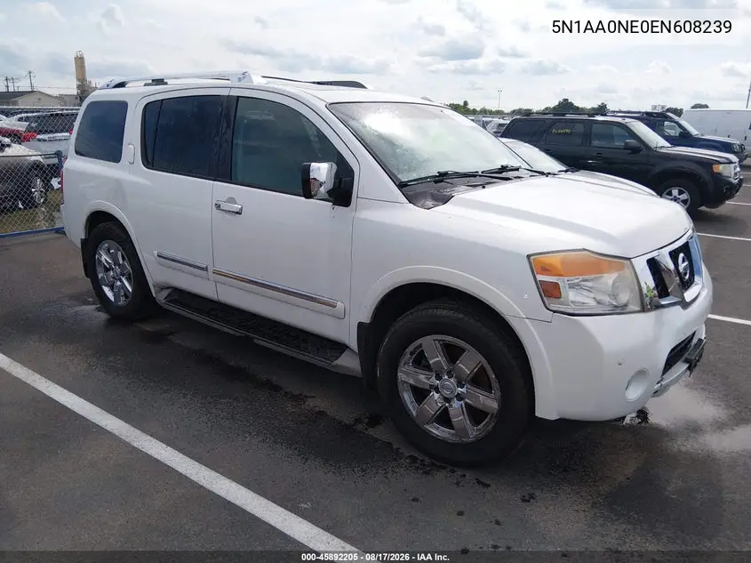 NISSAN ARMADA 2014, VIN 5N1AA0NE0EN608239