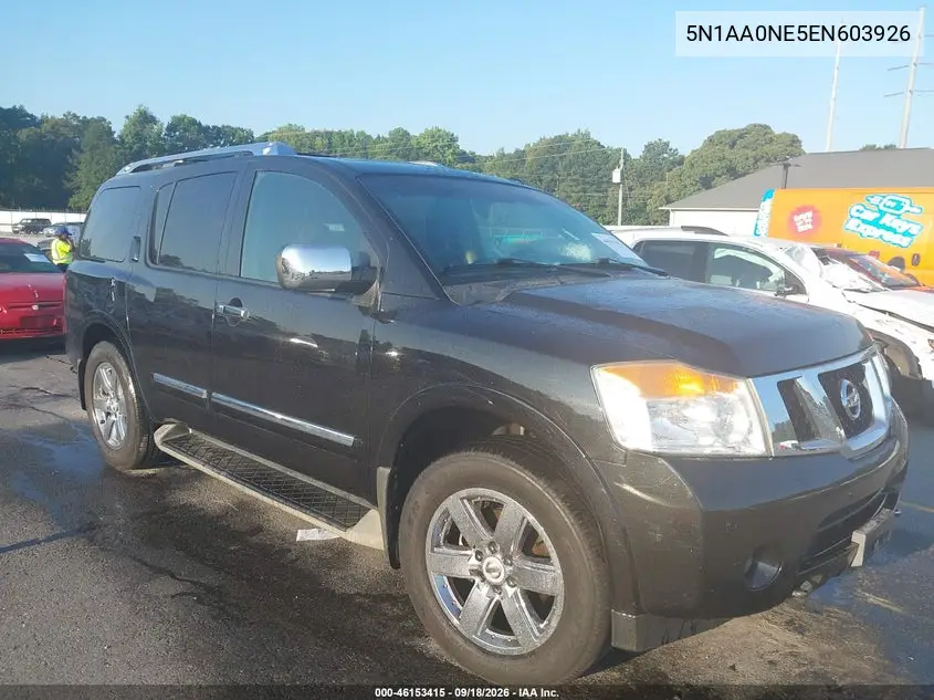 NISSAN ARMADA 2014, VIN 5N1AA0NE5EN603926