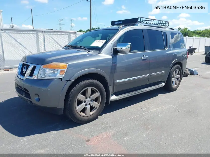2014 NISSAN ARMADA VIN 5N1BA0NF7EN603536 — фото 2