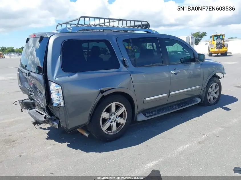 2014 NISSAN ARMADA VIN 5N1BA0NF7EN603536 — фото 4