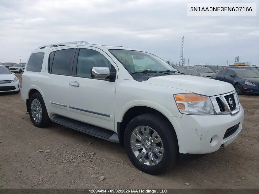 NISSAN ARMADA 2015, VIN 5N1AA0NE3FN607166