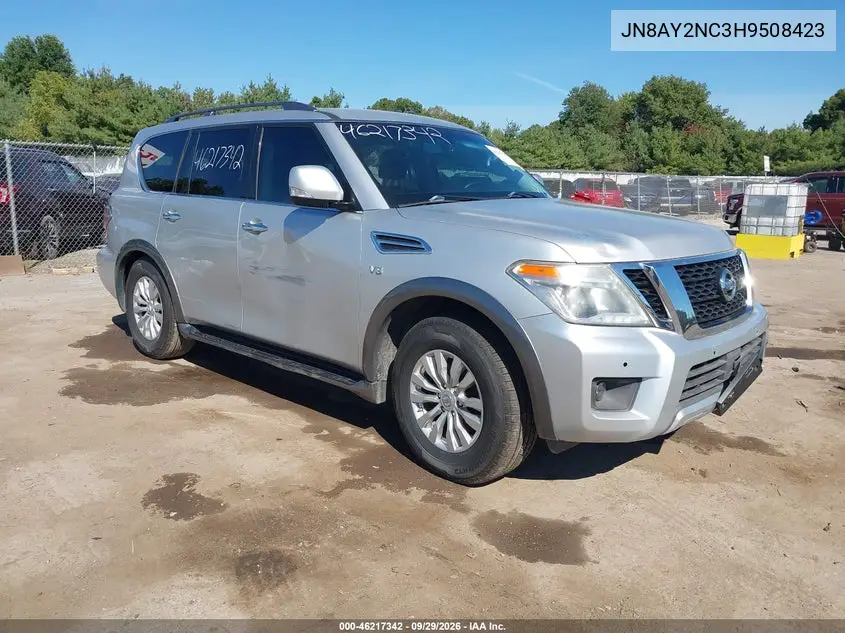 NISSAN ARMADA 2017, VIN JN8AY2NC3H9508423