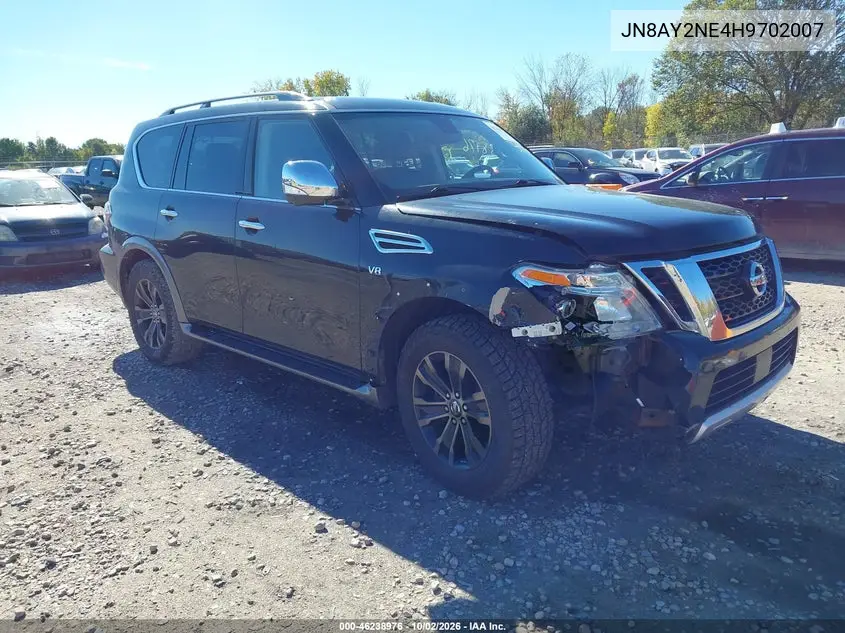 NISSAN ARMADA 2017, VIN JN8AY2NE4H9702007