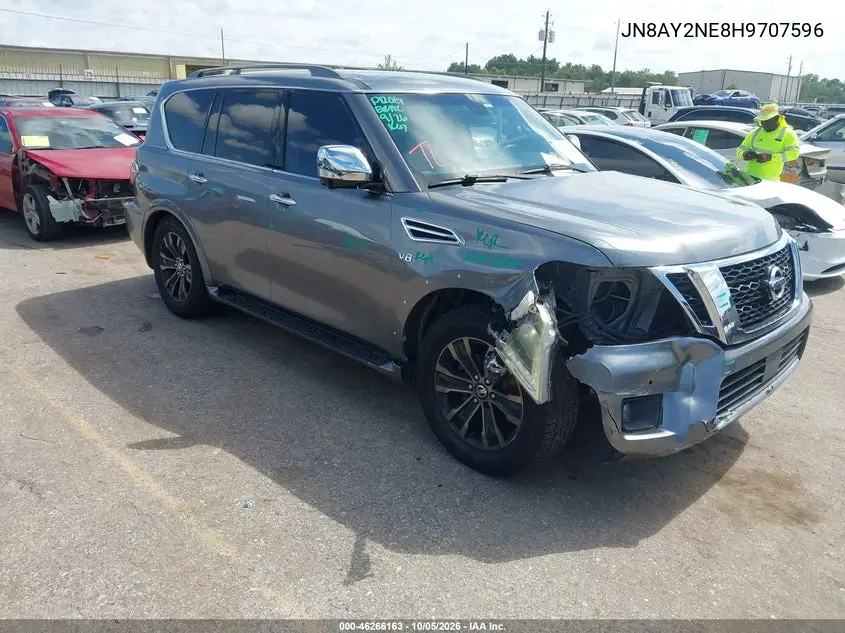 NISSAN ARMADA 2017, VIN JN8AY2NE8H9707596