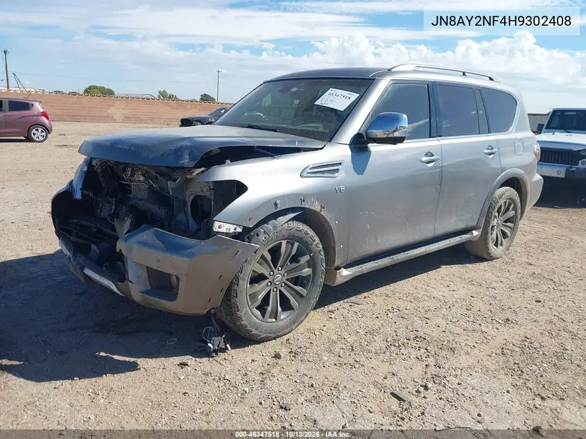 2017 NISSAN ARMADA VIN JN8AY2NF4H9302408 — фото 2