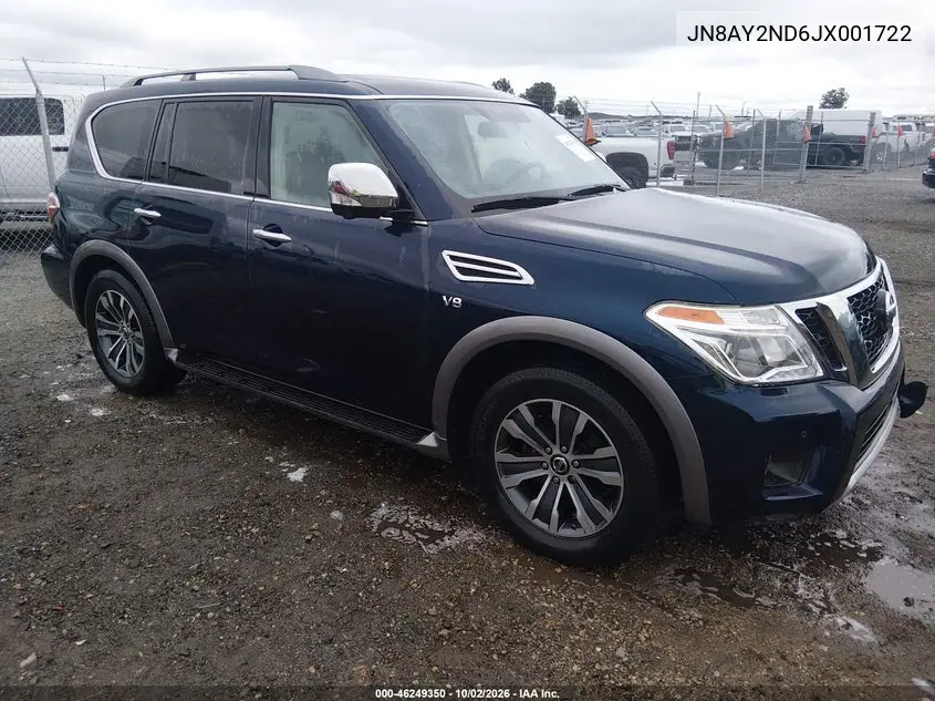 NISSAN ARMADA 2018, VIN JN8AY2ND6JX001722
