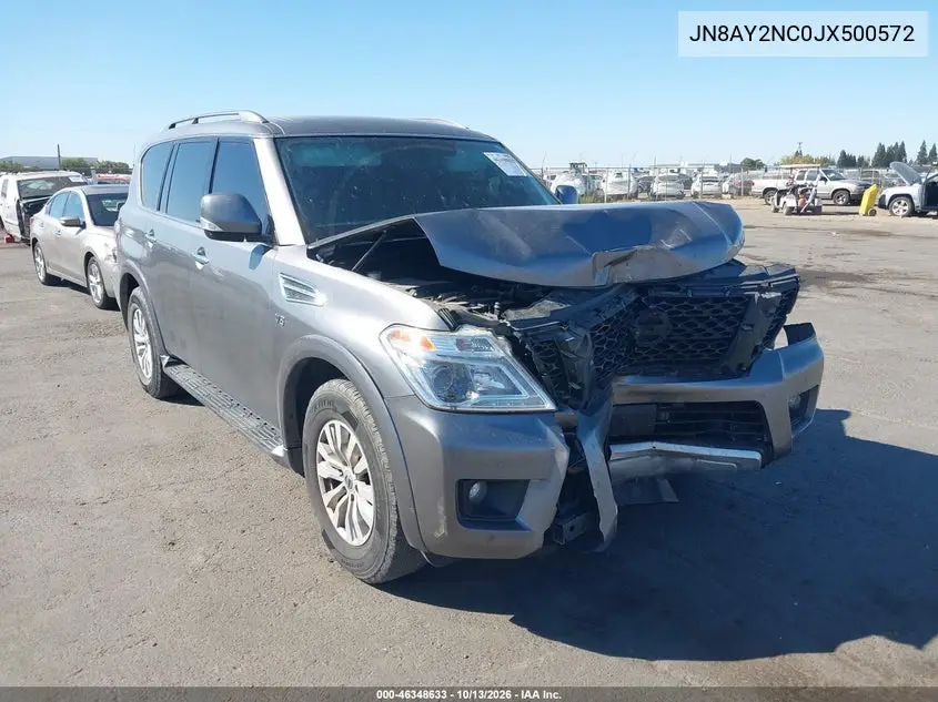 NISSAN ARMADA 2018, VIN JN8AY2NC0JX500572