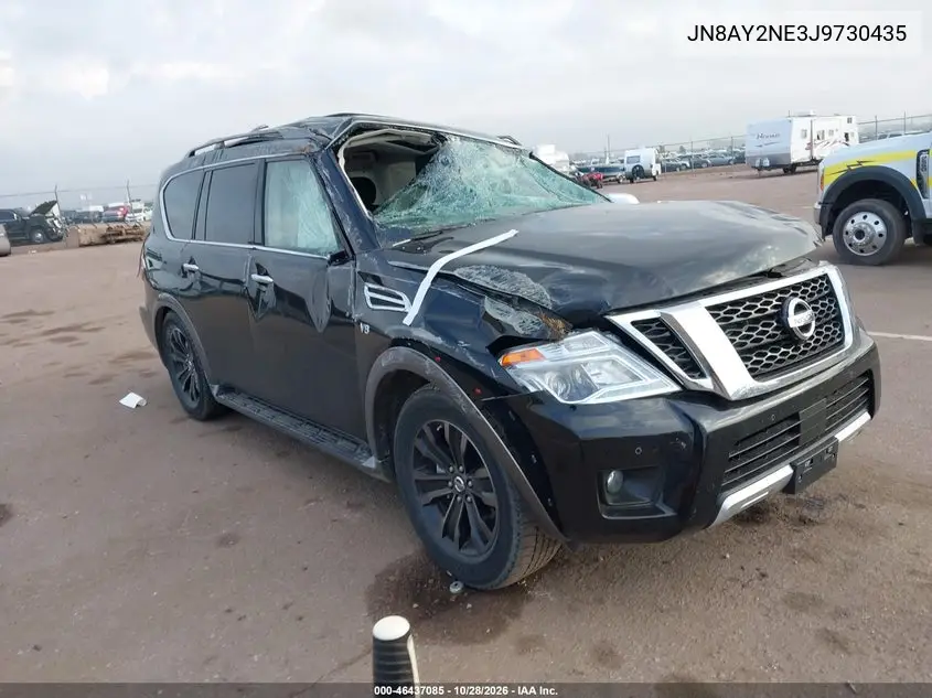 NISSAN ARMADA 2018, VIN JN8AY2NE3J9730435