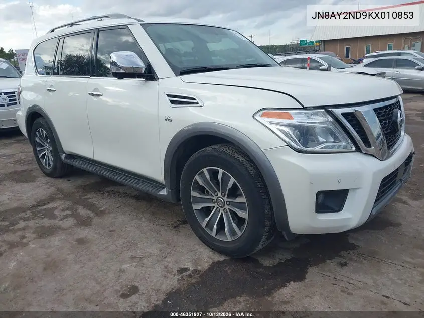 NISSAN ARMADA 2019, VIN JN8AY2ND9KX010853