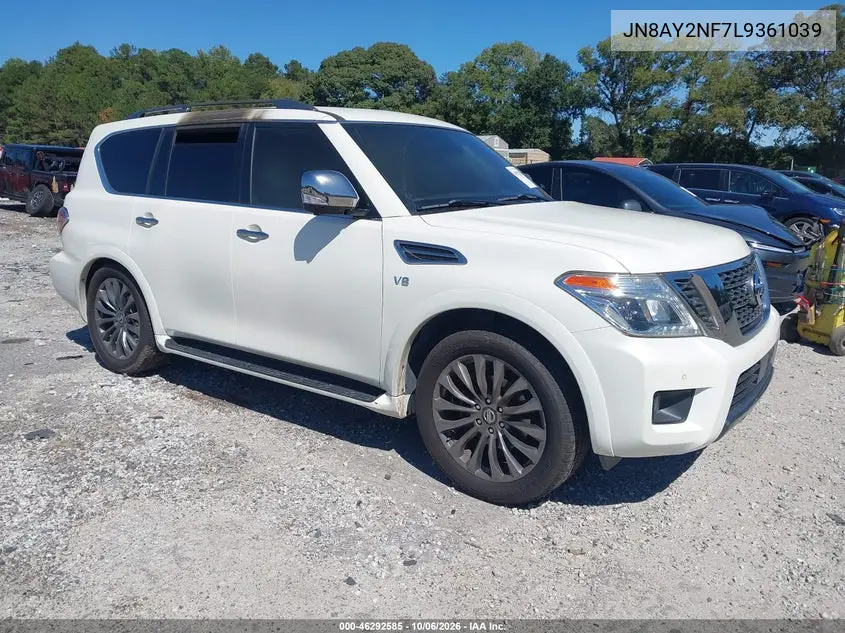 NISSAN ARMADA 2020, VIN JN8AY2NF7L9361039
