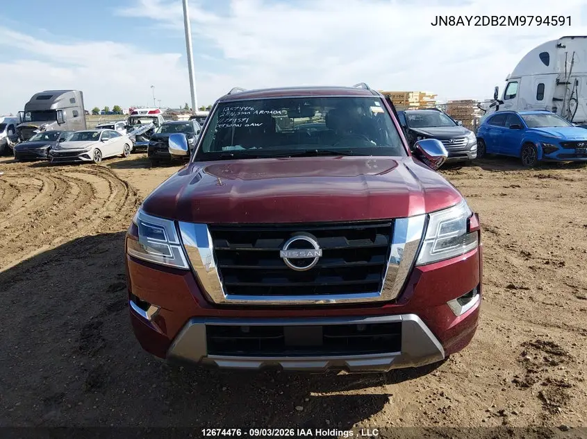 2021 NISSAN ARMADA VIN JN8AY2DB2M9794591 — фото 12