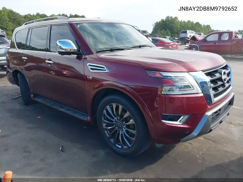 NISSAN ARMADA 2021, VIN JN8AY2DB8M9792652