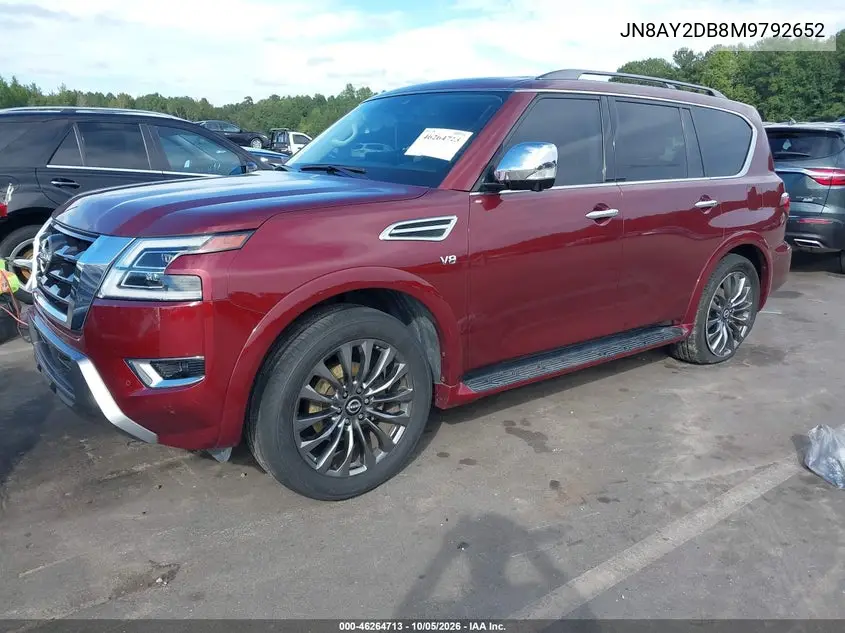 2021 NISSAN ARMADA VIN JN8AY2DB8M9792652 — фото 2