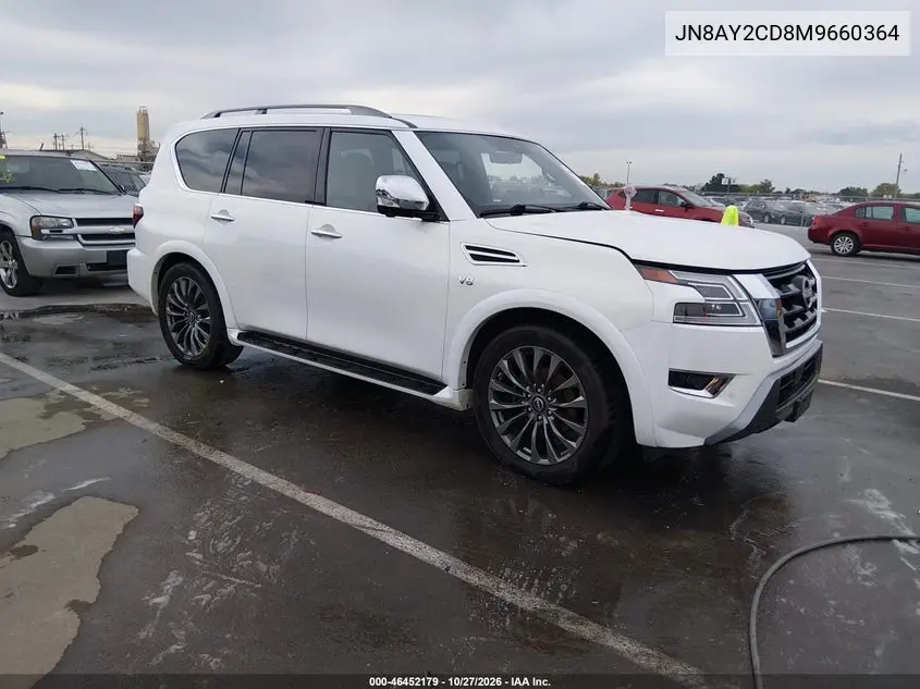 NISSAN ARMADA 2021, VIN JN8AY2CD8M9660364