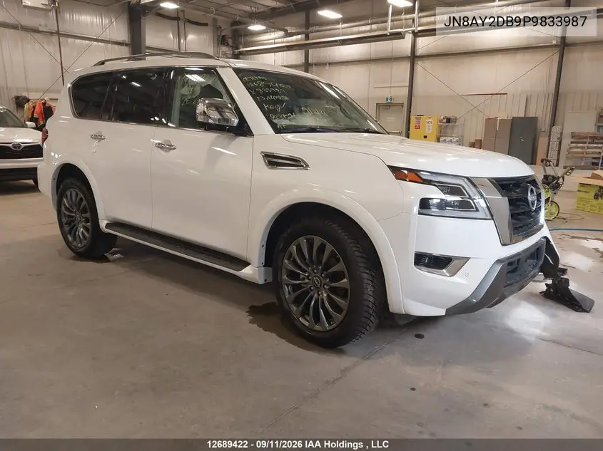 NISSAN ARMADA 2023, VIN JN8AY2DB9P9833987
