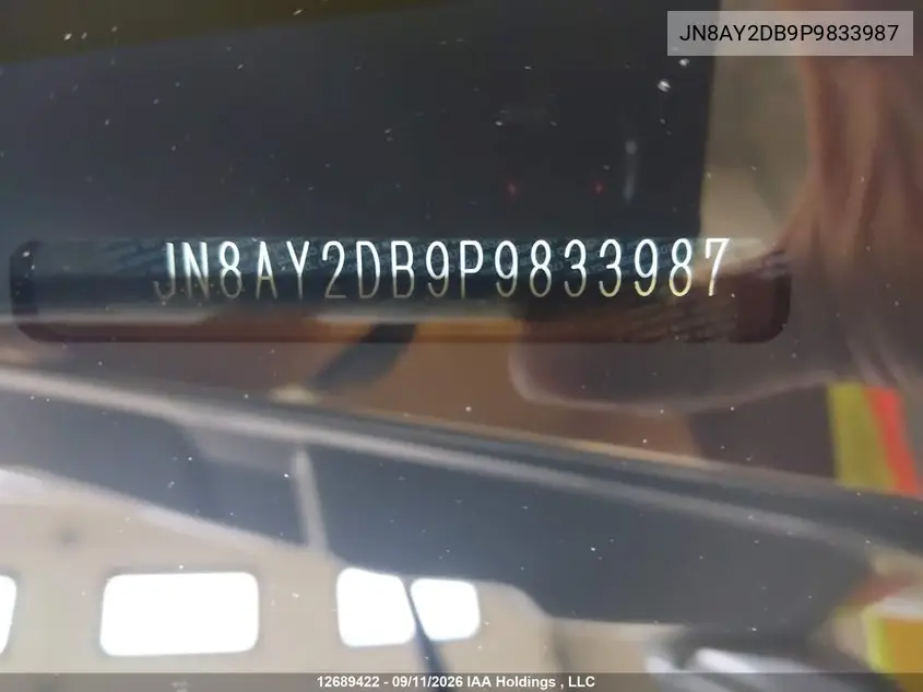 2023 NISSAN ARMADA VIN JN8AY2DB9P9833987 — фото 9