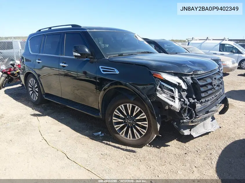 NISSAN ARMADA 2023, VIN JN8AY2BA0P9402349