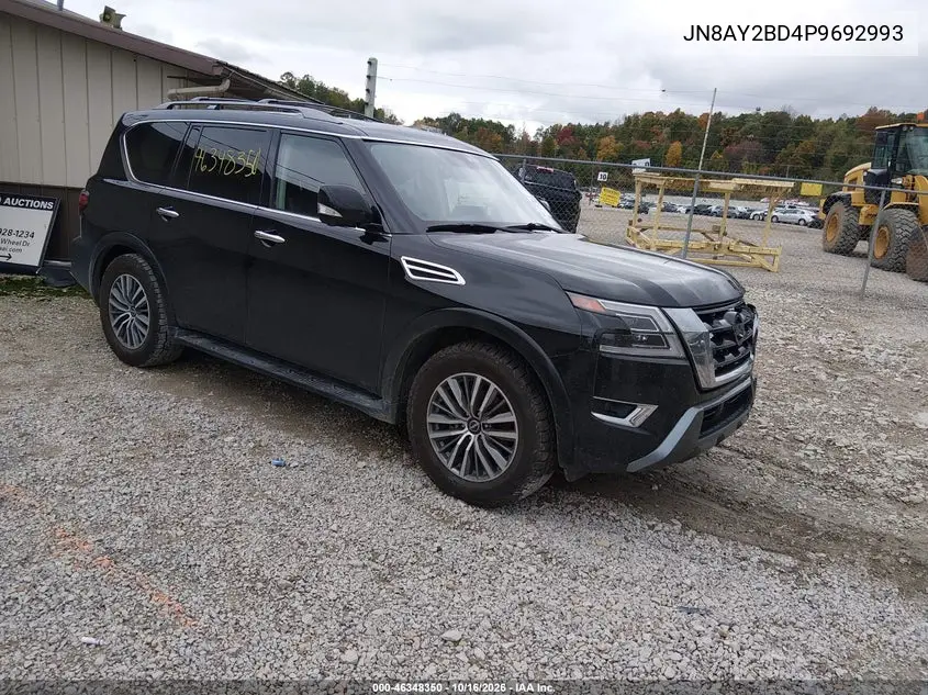 NISSAN ARMADA 2023, VIN JN8AY2BD4P9692993