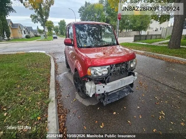 NISSAN CUBE 2009, VIN JN8AZ28RX9T100924