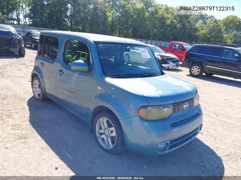 NISSAN CUBE 2009, VIN JN8AZ28R79T122315
