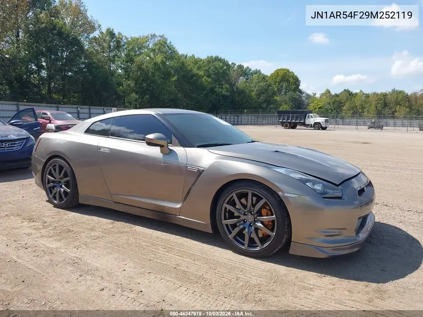 NISSAN GT-R 2009, VIN JN1AR54F29M252119