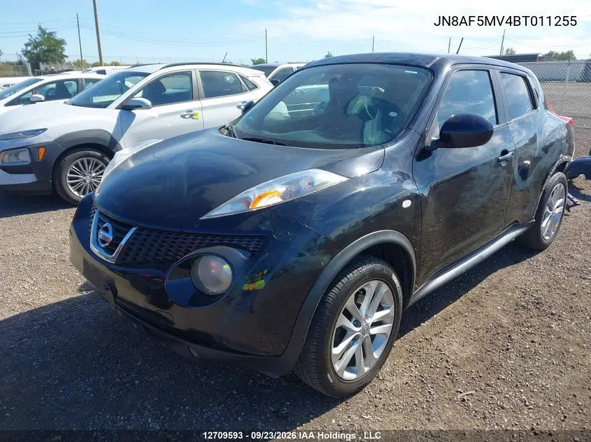 2011 NISSAN JUKE VIN JN8AF5MV4BT011255 — фото 2