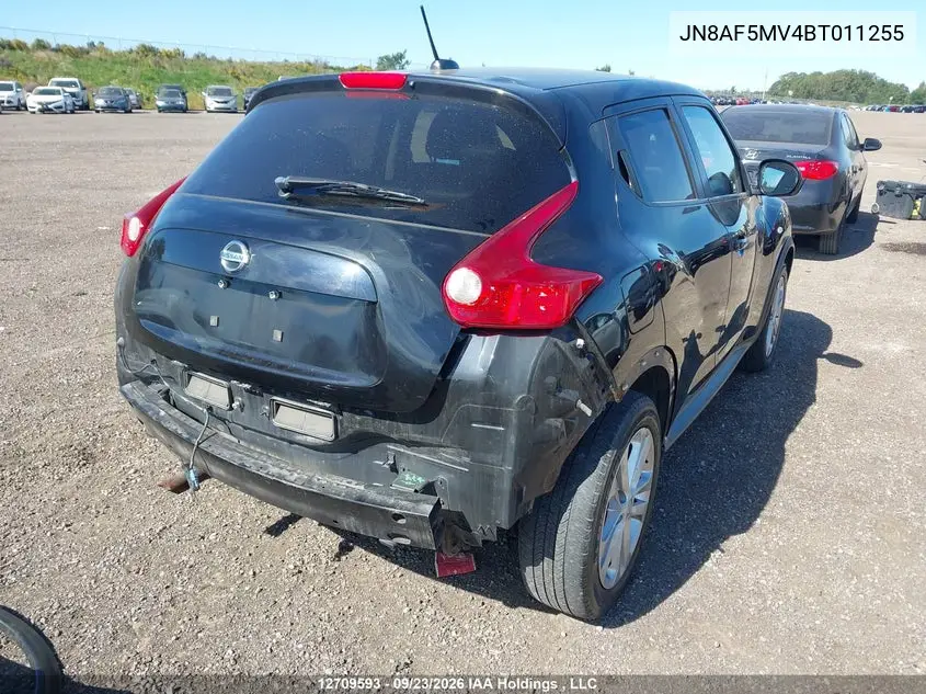 2011 NISSAN JUKE VIN JN8AF5MV4BT011255 — фото 4