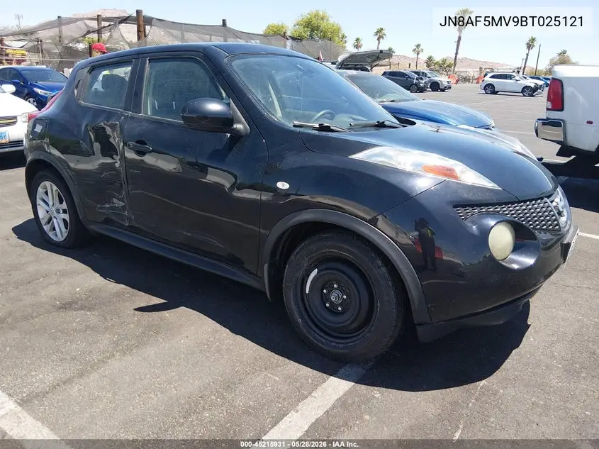 NISSAN JUKE 2011, VIN JN8AF5MV9BT025121