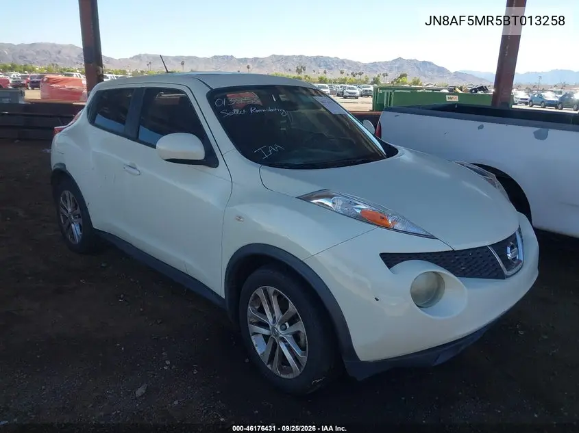 NISSAN JUKE 2011, VIN JN8AF5MR5BT013258