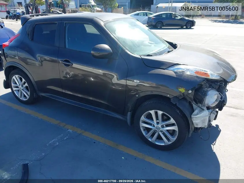 NISSAN JUKE 2011, VIN JN8AF5MR5BT005600