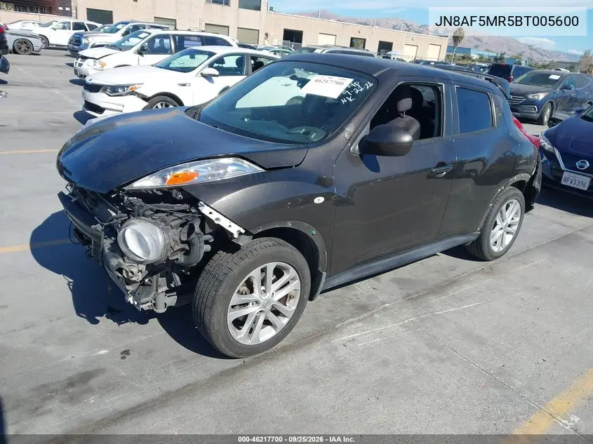 2011 NISSAN JUKE VIN JN8AF5MR5BT005600 — фото 2