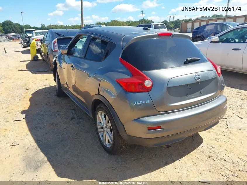2011 NISSAN JUKE VIN JN8AF5MV2BT026174 — фото 3