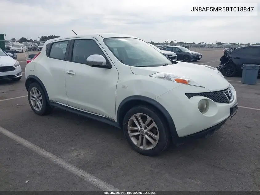 NISSAN JUKE 2011, VIN JN8AF5MR5BT018847